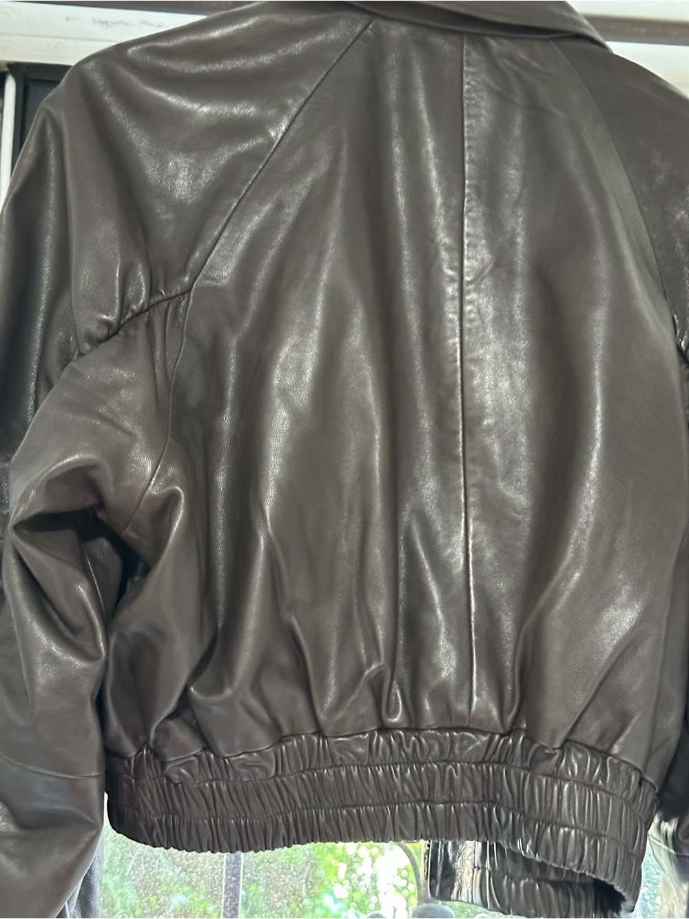 ALLSAINTS CROPPED SHEEP LEATHER JACKET - Picture 10 of 13